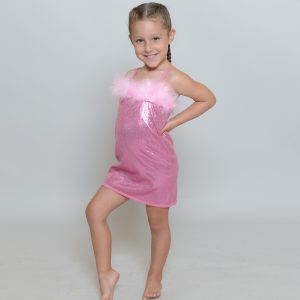 pink fur dresses